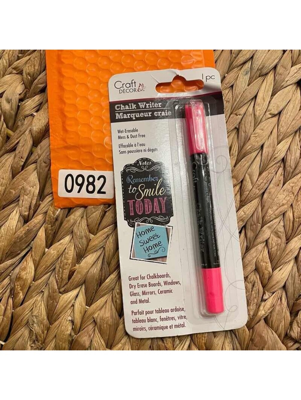 ✅Craft Decor Chalk Writer Wet Erasable Marker Mess Free for Chalkboard#️⃣0982
